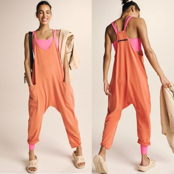 Free People Pants - Free People Movement Hot Shot Onesie Sleeveless Jumpsuit Mandarin